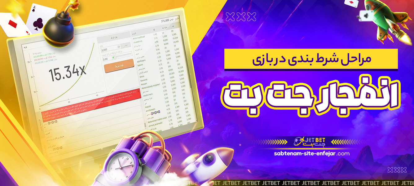 مراحل شرط بندی در بازی انفجار جت بت